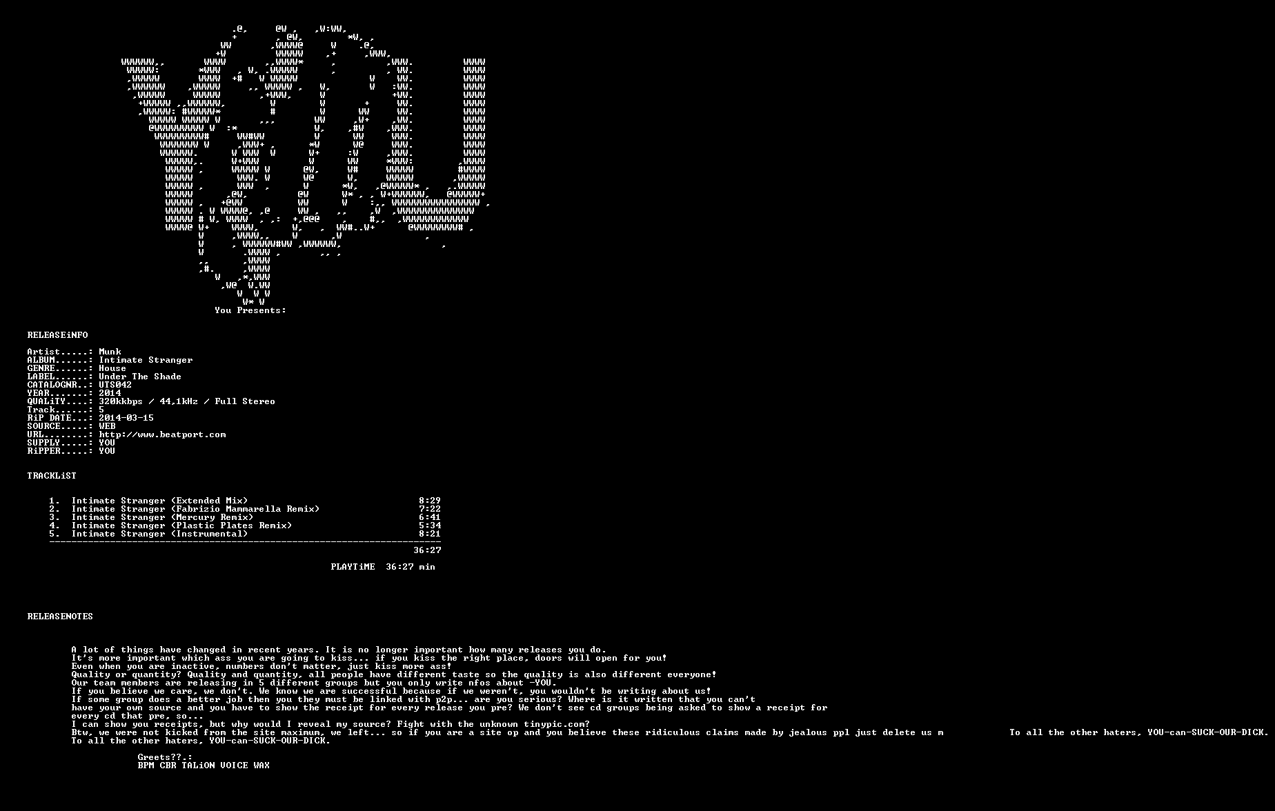 nfo Munk Intimate Stranger (UTS042) WEB 2014 YOU
