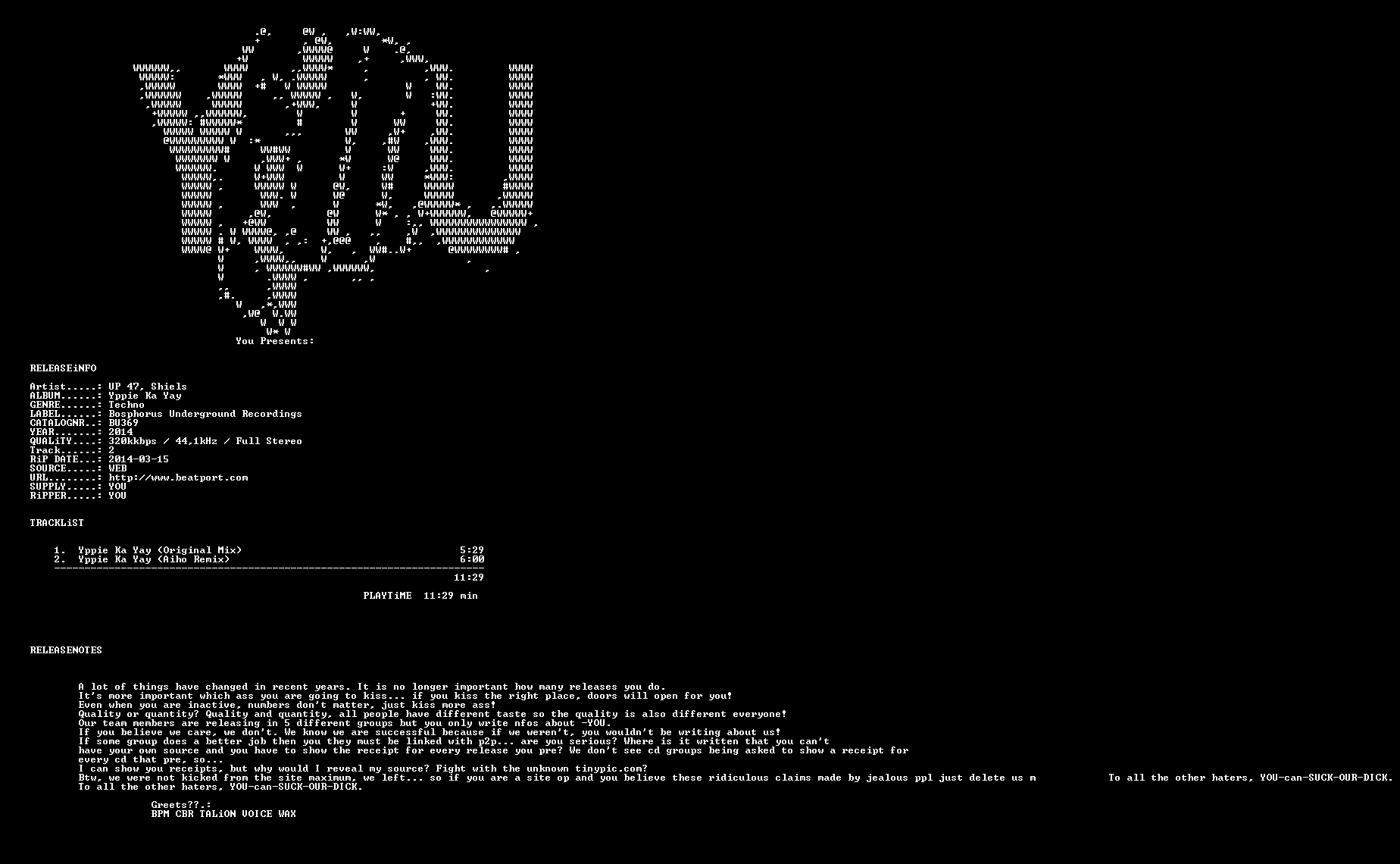 nfo UP 47 Shiels Yppie Ka Yay (BU369) WEB 2014 YOU